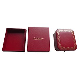 cartier box for cartier ring Dark red