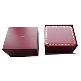authentic cartier box for cartier watch Dark red