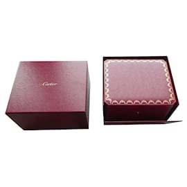 Cartier-authentische Cartier-Box für Cartier-Uhr-Bordeaux