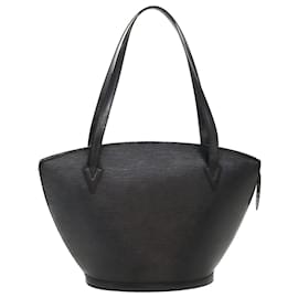 Louis Vuitton-LOUIS VUITTON Epi Saint Jacques Shopping Shoulder Bag Black M52262 LV Auth 38404-Black