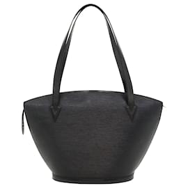 Louis Vuitton-LOUIS VUITTON Epi Saint Jacques Shopping Shoulder Bag Black M52262 LV Auth 38404-Black