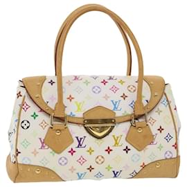 Louis Vuitton-LOUIS VUITTON Monogram Multicolor Beverly GM Handtasche Weiß M40201 Auth bs4480-Weiß