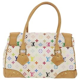 Louis Vuitton-LOUIS VUITTON Monogram Multicolor Beverly GM Handtasche Weiß M40201 Auth bs4480-Weiß