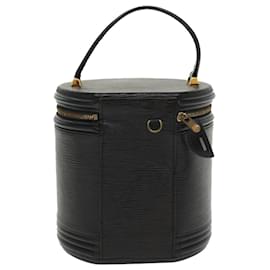 Louis Vuitton-LOUIS VUITTON Epi Cannes Hand Bag Black M48032 LV Auth 38602-Black