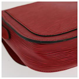 Louis Vuitton-LOUIS VUITTON Epi Saint Cloud PM Bolsa de Ombro Vermelho M52217 Autenticação de LV 38586-Vermelho