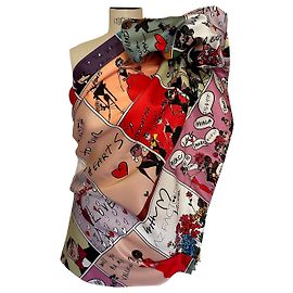 Autre Marque One Shoulder Top Albert Elbaz Print Polyester Multiple colors