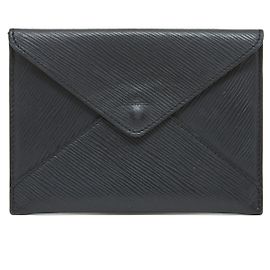 Louis Vuitton Envelope Pochette Anthracite Gray Epi Leather Grey