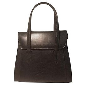 Lancel Black Leather Handbag Black