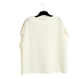 Issey Miyake Pekin Stricktop Creme 38 Roh