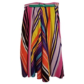 Falda midi multicolor Christian Lacroix de algodón Multicolor