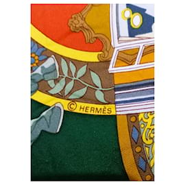 Hermès-Hermès in Paris, Salzburg 1996 von Loïc Dubigeon-Braun,Schwarz,Mehrfarben,Beige,Golden,Grün,Orange,Grau,Gelb,Olivgrün,Marineblau,Hellgrün,Dunkelgrün,Dunkelblau