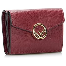 Fendi-Fendi Red F is Fendi Small Wallet-Red