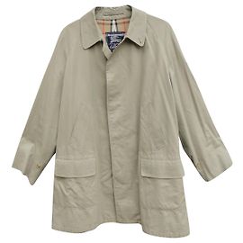 Veste Burberry en gabardine de coton kaki Kaki