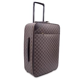 Louis Vuitton-Damier Ebene Canvas Pegase Legere 50 Rolling Suitcase-Brown