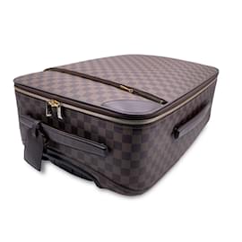 Louis Vuitton-Damier Ebene Canvas Pegase Legere 50 Rolling Suitcase-Brown