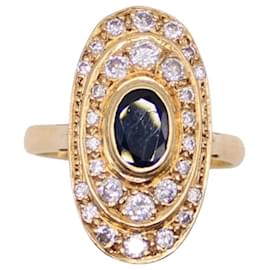 Autre Marque-Rings-Navy blue,Gold hardware