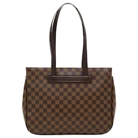 Louis Vuitton-LOUIS VUITTON Damier Ebene Parioli PM Tote Bag N51123 Bases de autenticación de LV4464-Otro