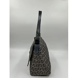 Fendi-Toile bleue Fendi Baguette Mamma-Bleu
