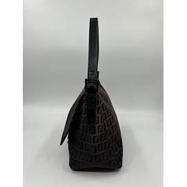 Fendi-Toile noire Fendi Baguette Mamma-Noir