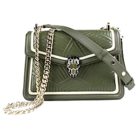 Bulgari-BVLGARI  Handbags T.  Leather-Green