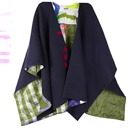 Hermès-HERMES  Coats T.fr 42 cashmere-Navy blue