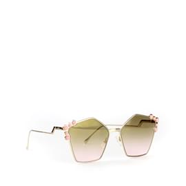 Fendi-FENDI Sunglasses T.  Metal-Golden