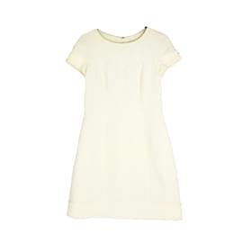 Chanel-CHANEL  Dresses T.fr 36 tweed-Beige