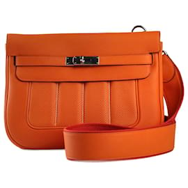 Hermès-HERMES  Handbags T.  Leather-Orange