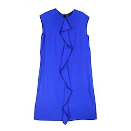 Louis Vuitton-LOUIS VUITTON Kleider T.fr 40 Silk-Blau