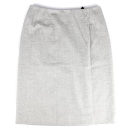 Hermès-HERMES  Skirts T.fr 40 cotton-Grey