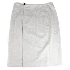 Hermès-HERMES  Skirts T.fr 40 cotton-Grey