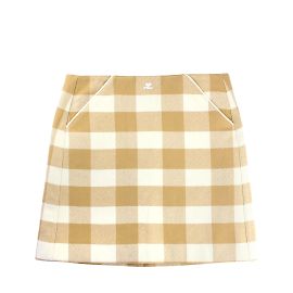 COURREGES Saias T.fr 40 Algodão Bege