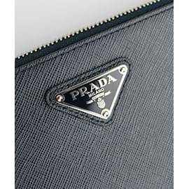 Prada-PRADA Clutch-Taschen T.  Rindsleder-Marineblau