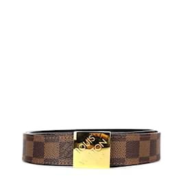 Louis+Vuitton+Belt+Damier+80%2F32+M9744+Gold+Buckle+Blown+Ladies+Auth+F%2Fs  for sale online