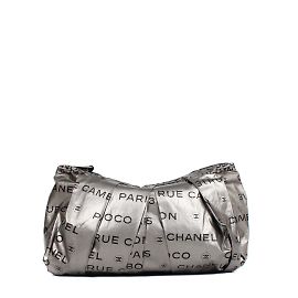 CHANEL Pochette T.  stoffa Argento