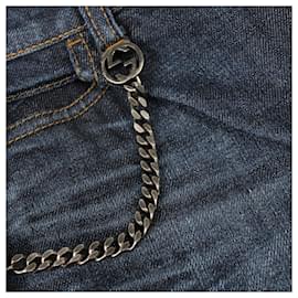 Gucci-GUCCI Hose T.fr 38 Denim Jeans-Blau