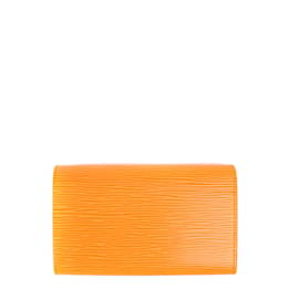 Louis Vuitton-LOUIS VUITTON Portefeuilles T.  cuir de vachette-Orange