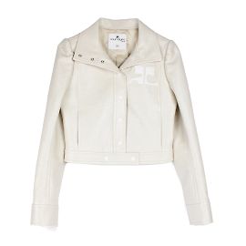 COURREGES Chaquetas T.fr 36 Algodón Beige