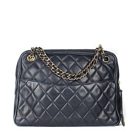 CHANEL - Borsa a spalla per fotocamera vintage Blu navy