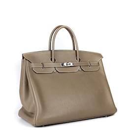 Hermès-HERMES  Handbags T.  Leather-Brown