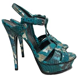 Saint Laurent-SAINT LAURENT  Sandals T.eu 37 Exotic leathers-Green