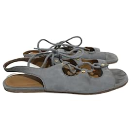 Chloé-CHLOE Sandalias T.UE 36.5 ante-Gris