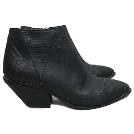 GIUSEPPE ZANOTTI Ankle boots T.EU 36 Exotic leathers Black