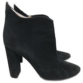 Chloé Bottines CHLOE T.EU 36 Suède Noir