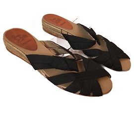 CHRISTIAN LOUBOUTIN Sandali T.EU 36 Tessuto Nero