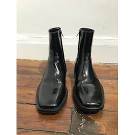Balenciaga-BALENCIAGA  Ankle boots T.eu 39 Leather-Black