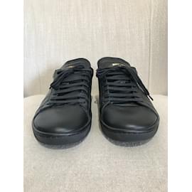 Saint Laurent-SAINT LAURENT Trainers T.EU 44 Leather-Black