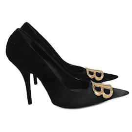 Balenciaga-BALENCIAGA  Heels T.eu 40 velvet-Black