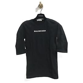 Balenciaga-BALENCIAGA Tops Camiseta.Internacional M Sintético-Negro
