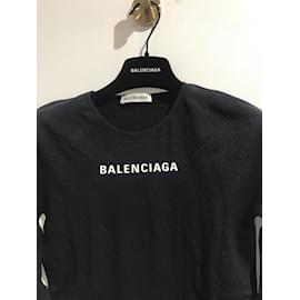 Balenciaga-BALENCIAGA Top T.Internazionale M Sintetico-Nero